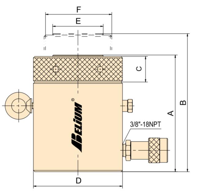 Design of BML SERIES LOCKNUT CYLINDER