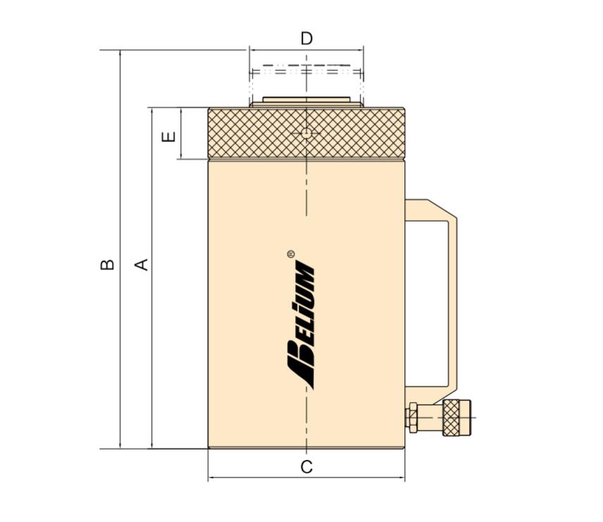 Design of BMLA SERIES LOCKNUT, ALUMINUM CYLINDER