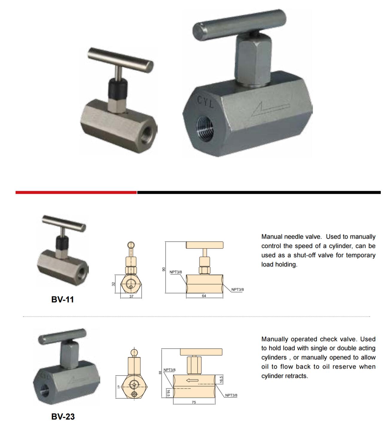 BV SERIES VAVLES